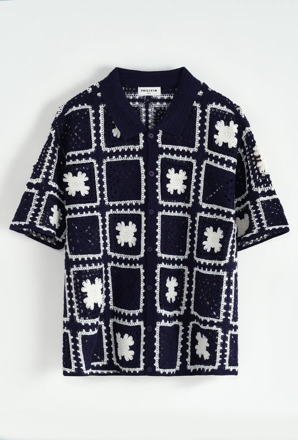 CHEMISE- MALAGA BLUE WHITE