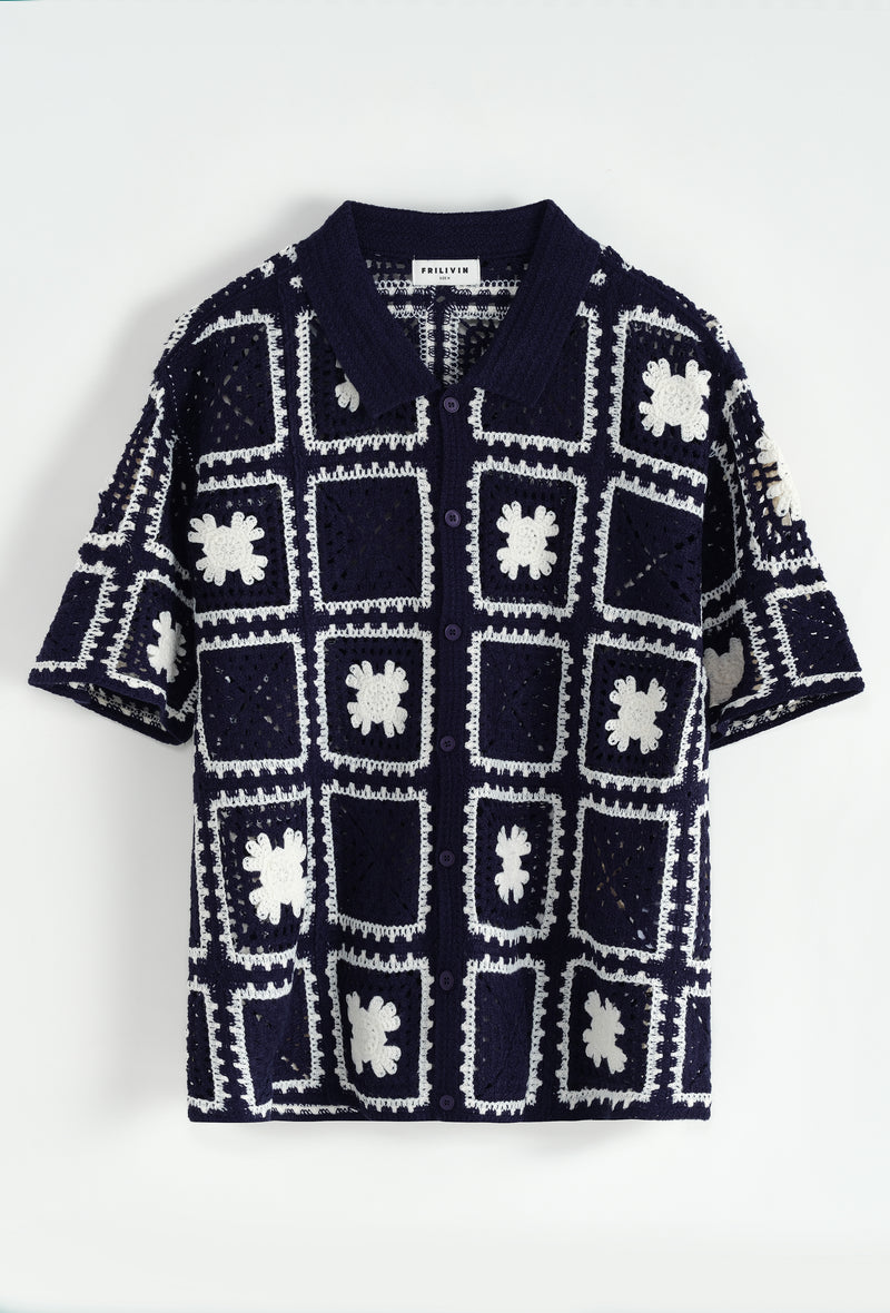 CHEMISE- MALAGA BLUE WHITE