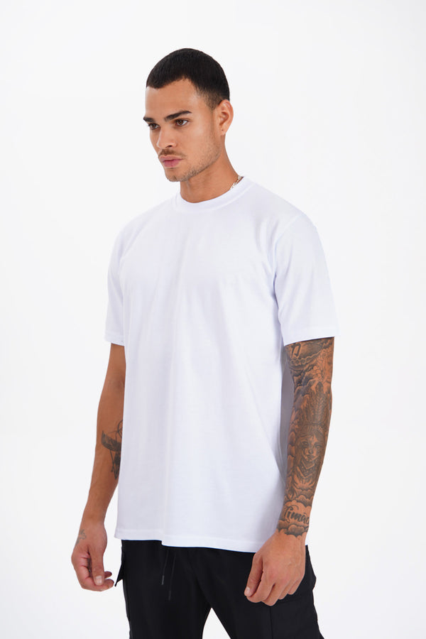 TEE SHIRT BLANC BASIC LUXE