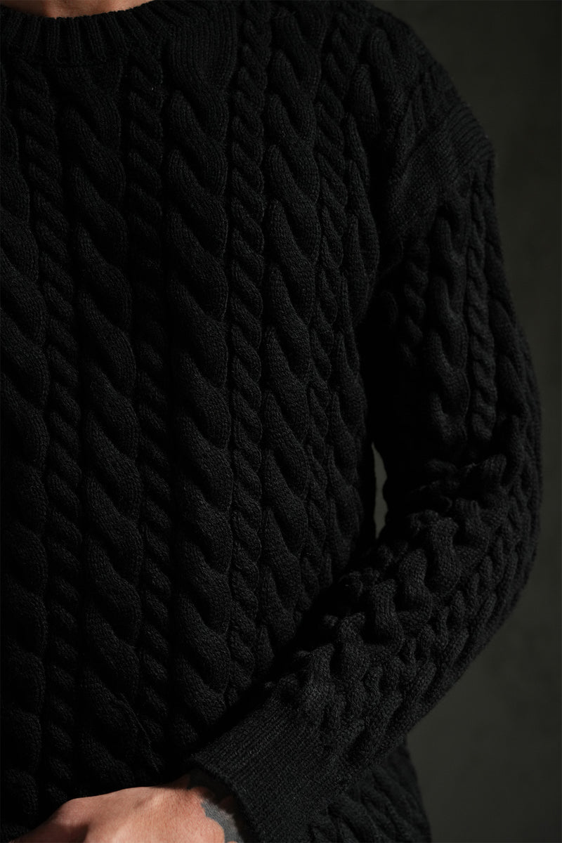 PULL - MODELE TORSADE BLACK