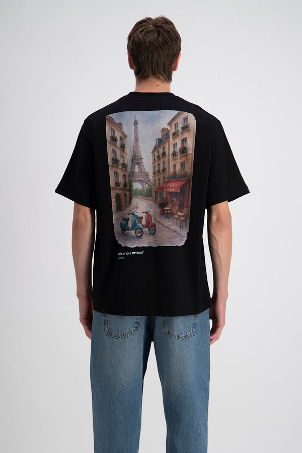 TEE SHIRT - MODÈLE PARIS VES NOIR