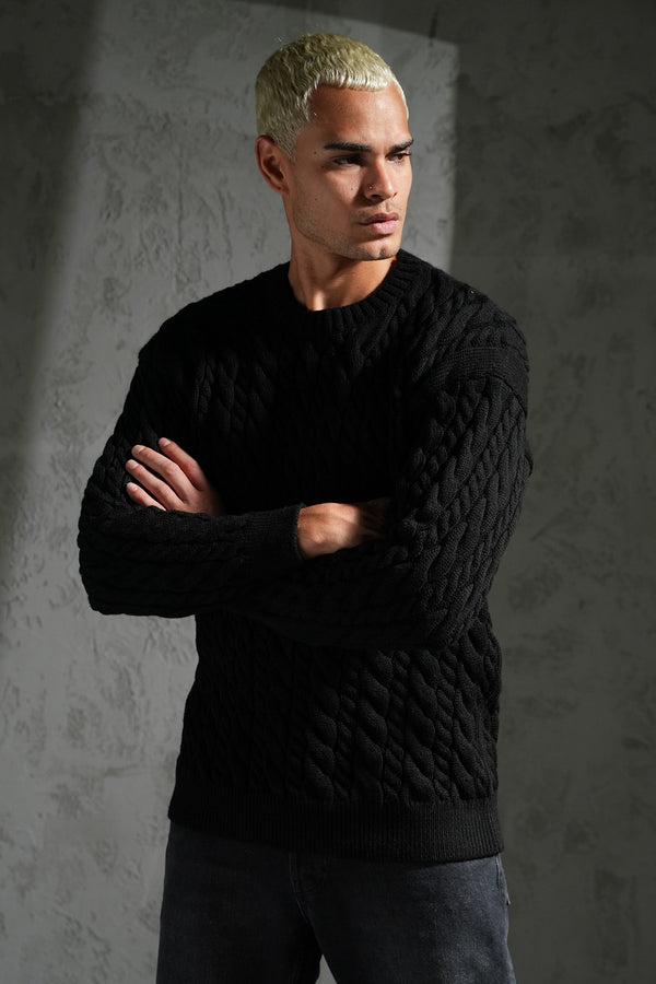 PULL - MODELE TORSADE BLACK