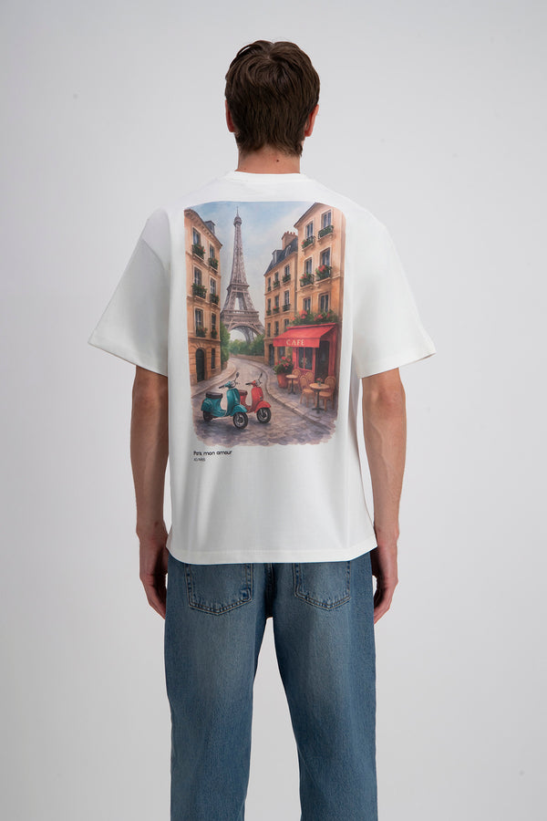 TEE SHIRT - MODÈLE PARIS VES BLANC