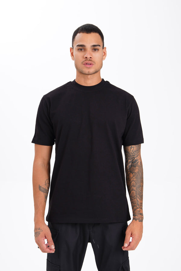 TEE-SHIRT NOIR BASIC LUXE