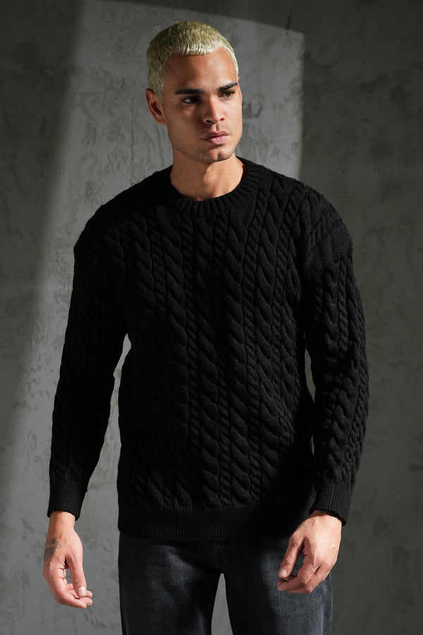 PULL - MODELE TORSADE BLACK