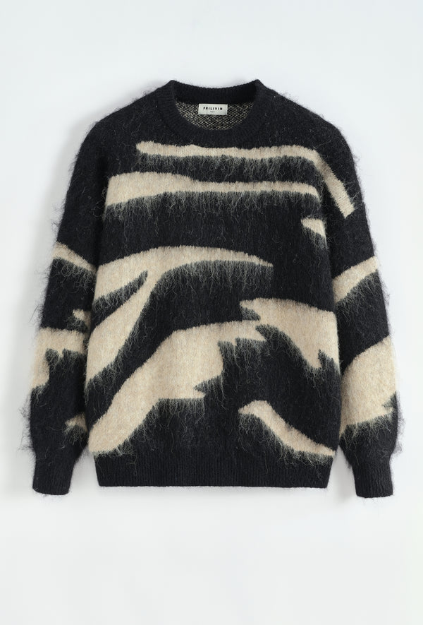 PULL - WINTER BLACK BEIGE