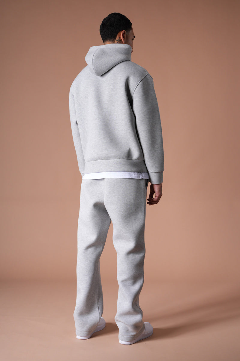 Ensemble jogging unisexe – Sweat à capuche oversize & pantalon de survêtement confortable gris