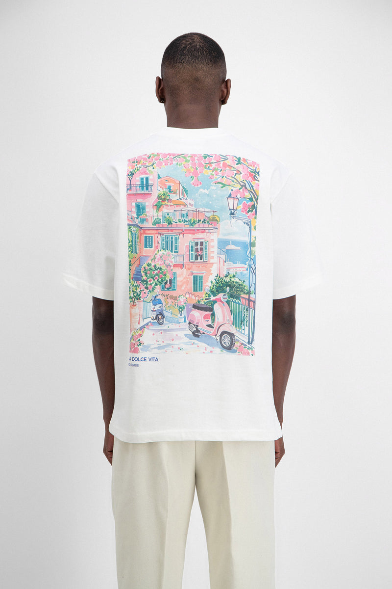 TEE SHIRT - MODÈLE DOLCE VITA BLANC