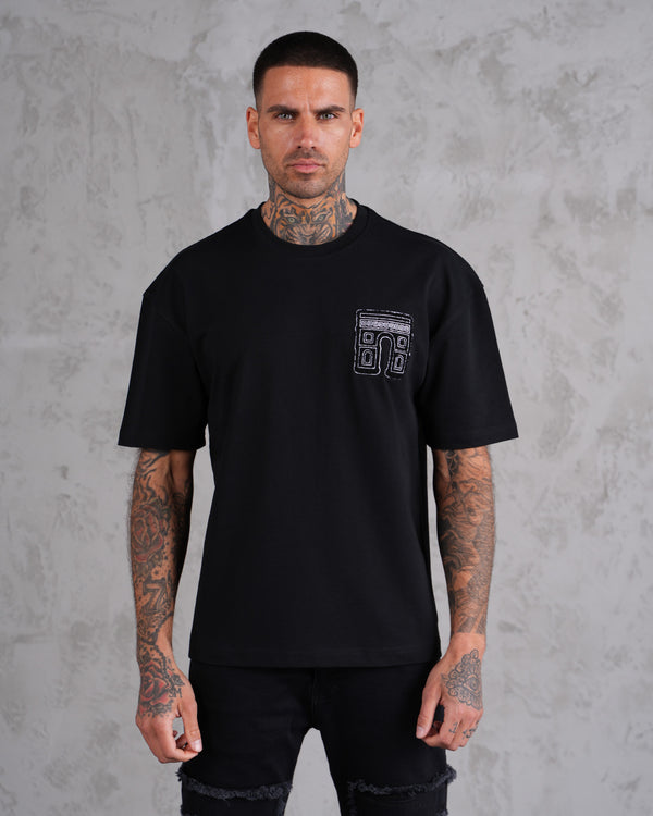 TEE SHIRT - MODÈLE MONA  NOIR