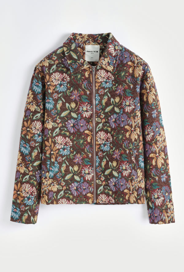 VESTE - FLOWER BROWN
