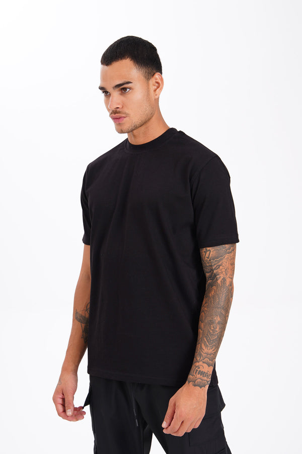 TEE-SHIRT NOIR BASIC LUXE