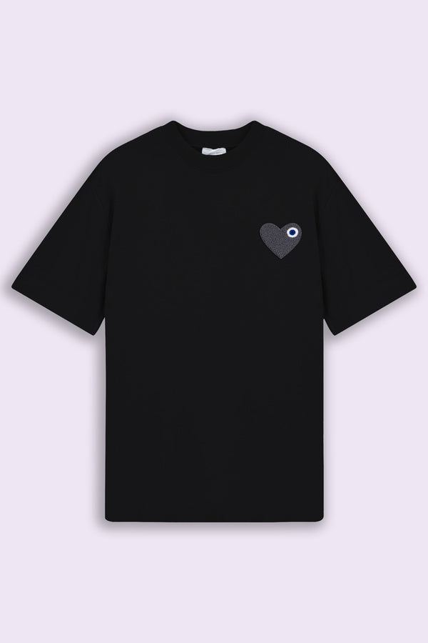 TEE SHIRT COEUR NOIR
