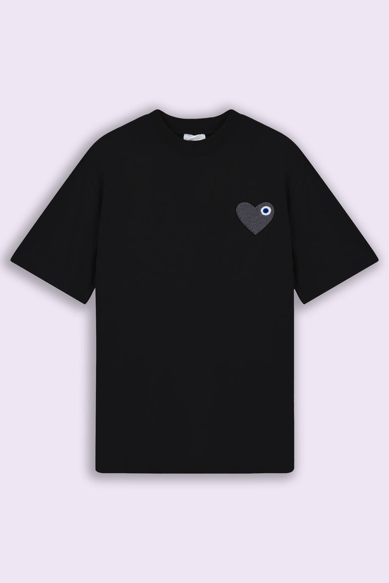 TEE SHIRT COEUR NOIR